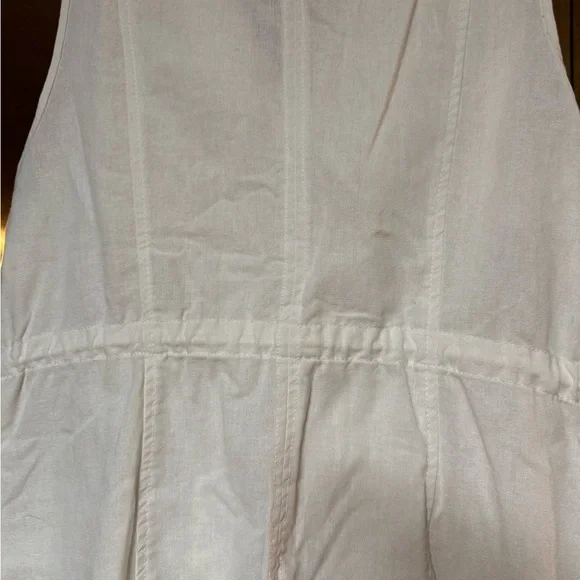 new directions White Sleeveless Cargo Utility Vest with Drawstring NEVER WORN!!! - Picture 4 of 5